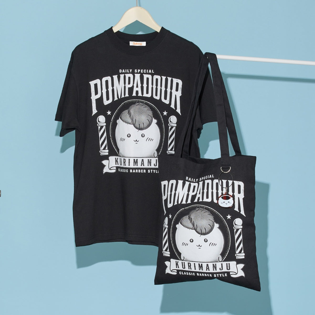 ちいかわ Tシャツ 毛量くりまんじゅう ブラック
