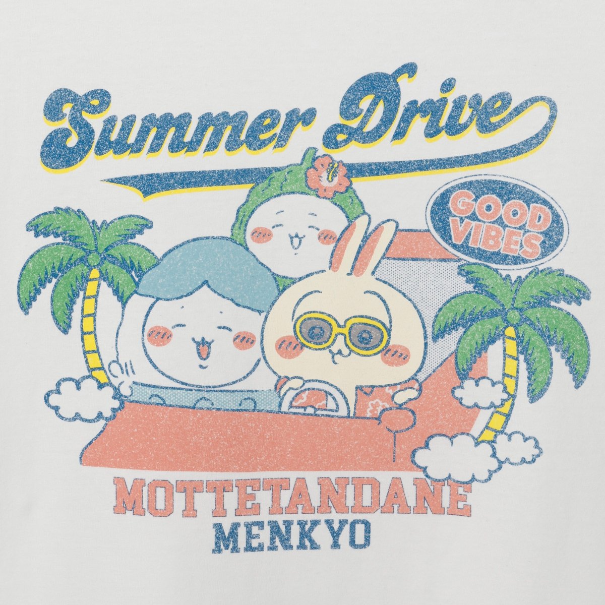 Chiikawa T-shirt Summer Drive (Off-White)