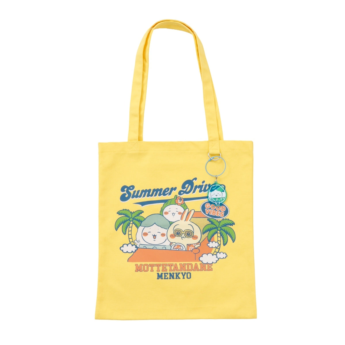 Chiikawa Tote Bag w/Acrylic Keychain Summer Drive (Yellow)