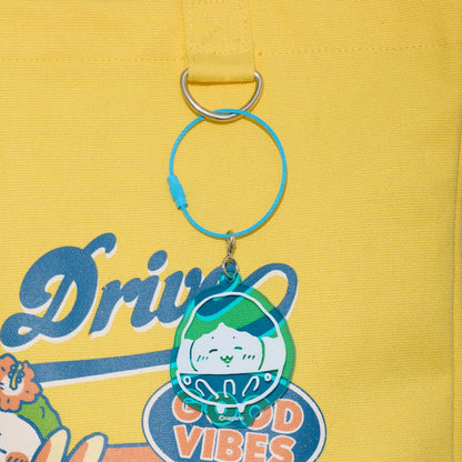 Chiikawa Tote Bag w/Acrylic Keychain Summer Drive (Yellow)