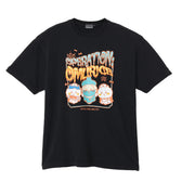 ちいかわ 発泡プリントTシャツ OPERATION:OMURICE ブラック