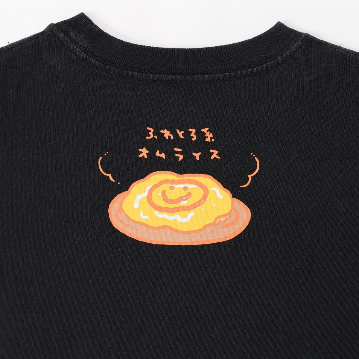 吉伊卡哇 泡泡印花T恤 OPERATION:OMURICE 黑色