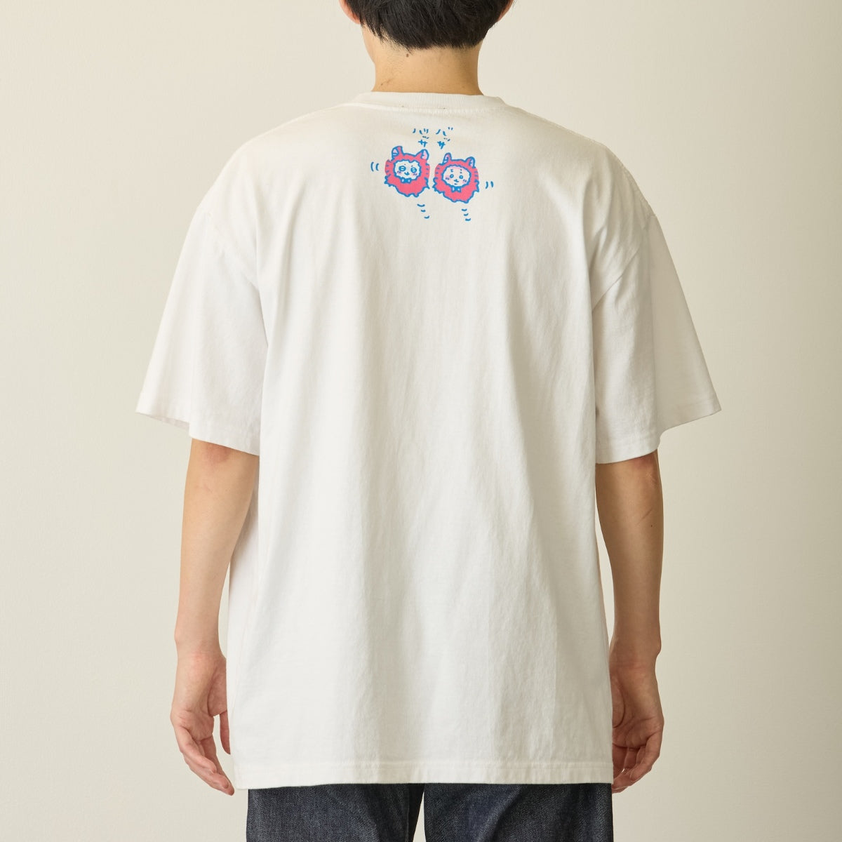 ちいかわ 箔プリントTシャツ ULTRASONIC ATTACK ホワイト