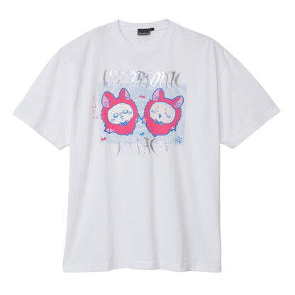 ちいかわ 箔プリントTシャツ ULTRASONIC ATTACK ホワイト
