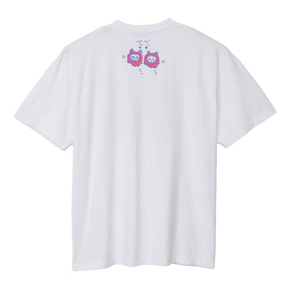 ちいかわ 箔プリントTシャツ ULTRASONIC ATTACK ホワイト