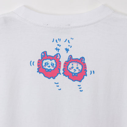 ちいかわ 箔プリントTシャツ ULTRASONIC ATTACK ホワイト