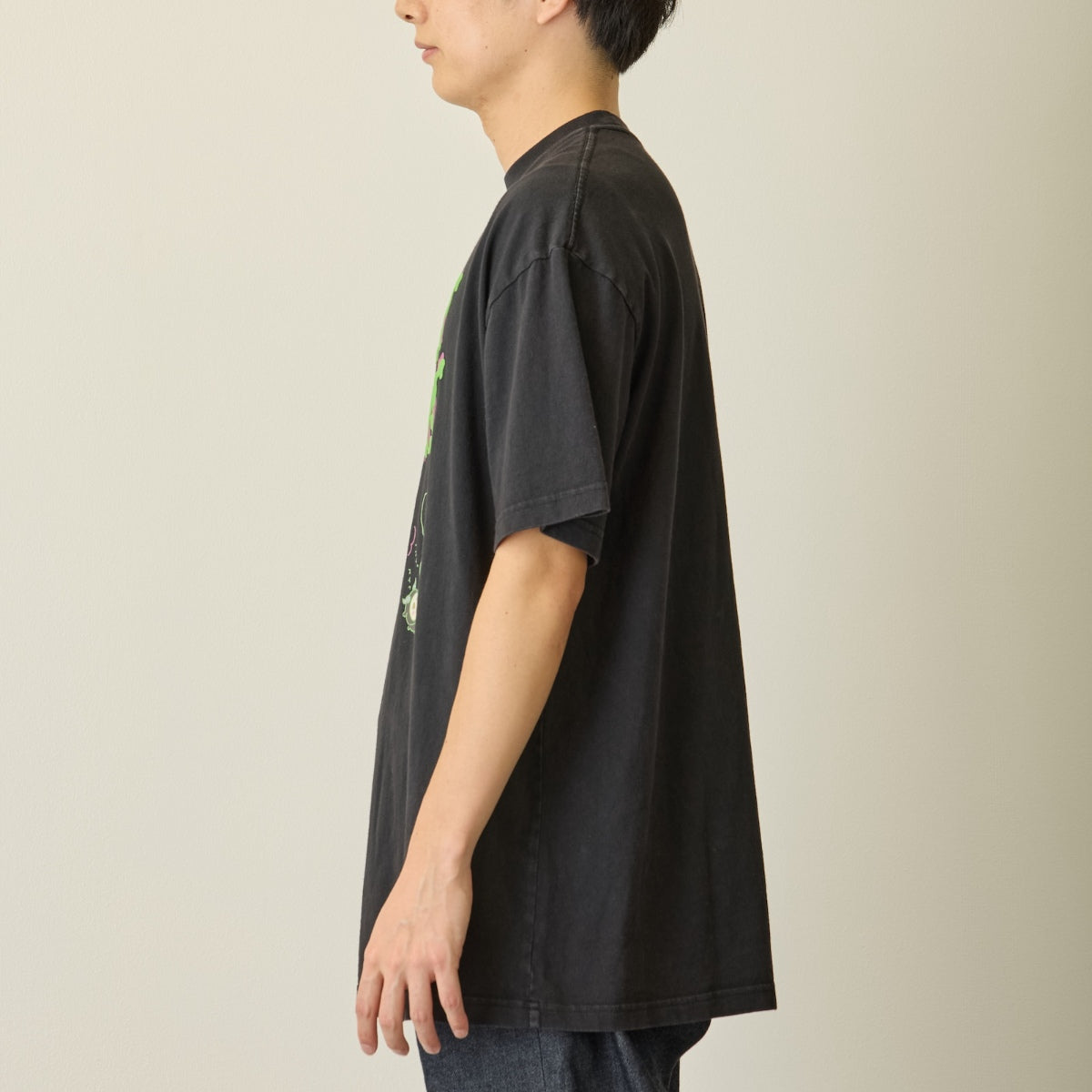 ちいかわ 発泡プリントTシャツ BAPHOMET GOURMET ブラック