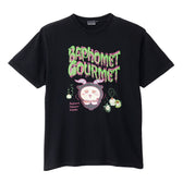 ちいかわ 発泡プリントTシャツ BAPHOMET GOURMET ブラック