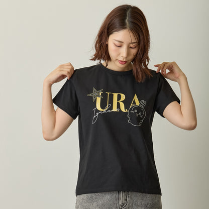 ちいかわ ラインストーンTシャツ DECO（うさぎ）ブラック