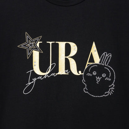 ちいかわ ラインストーンTシャツ DECO（うさぎ）ブラック