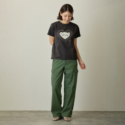 ちいかわ ラインストーンTシャツ DECO（モモンガ）スミクロ