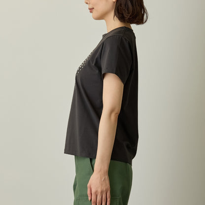 ちいかわ ラインストーンTシャツ DECO（モモンガ）スミクロ