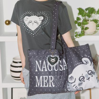 ちいかわ ラインストーンTシャツ DECO（モモンガ）スミクロ