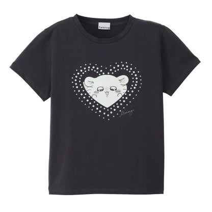 ちいかわ ラインストーンTシャツ DECO（モモンガ）スミクロ