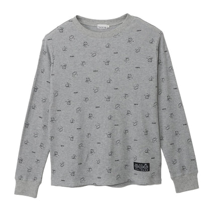 ちいかわ ワッフル長袖Tシャツ プカー グレー