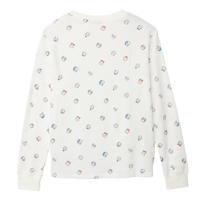 ちいかわ ワッフル長袖Tシャツ 小さいの ホワイト