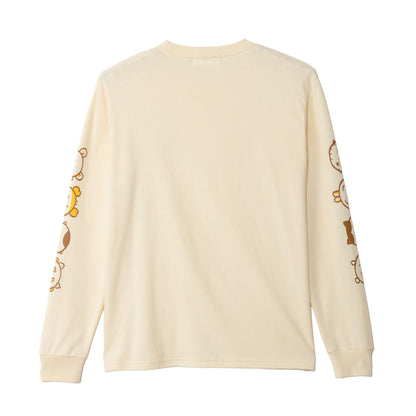 ちいかわ ちいかわベーカリー 長袖Tシャツ パンなみんな ベージュ