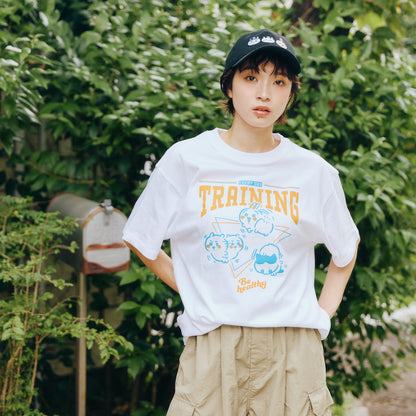 ちいかわ Tシャツ TRAINING（トリオ）ホワイト