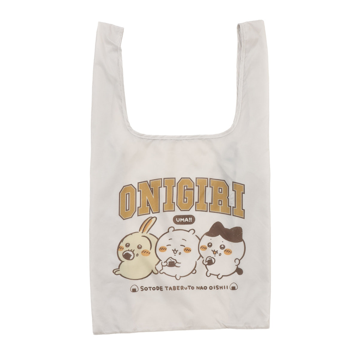 Chiikawa Eco Bag ONIGIRI UMA!! Beige