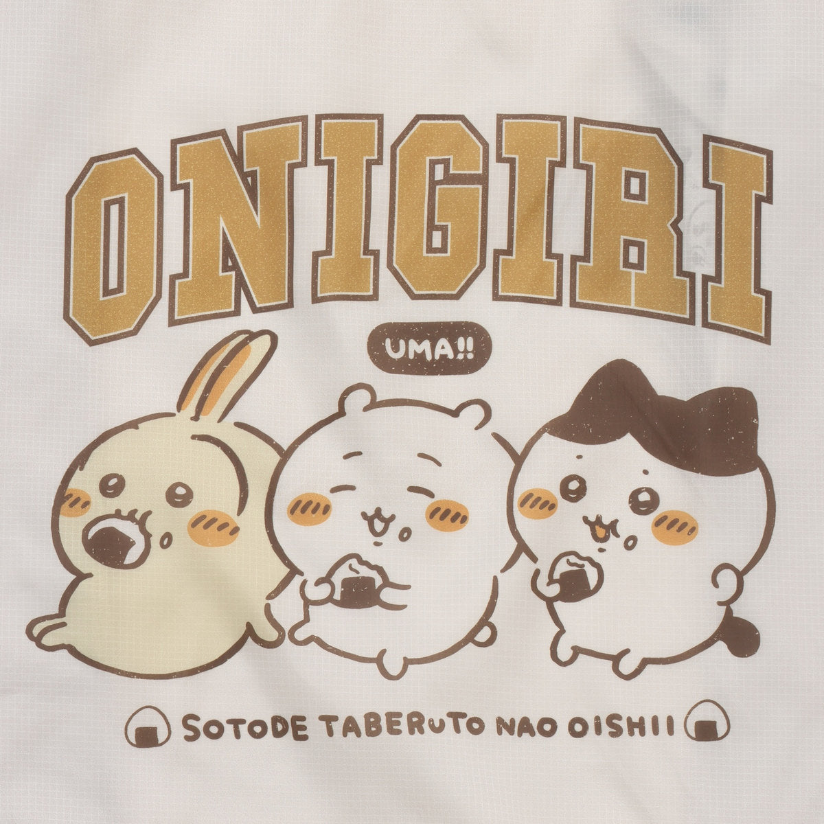 Chiikawa Eco Bag ONIGIRI UMA!! Beige