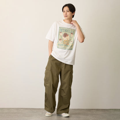 吉伊卡哇 T恤 MUSICIAN (栗子饅頭) 白色