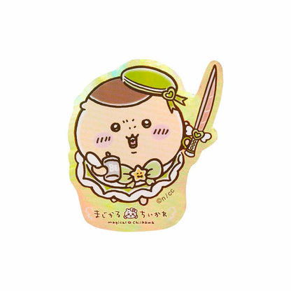 ちいかわ まじかるちいかわ スマホに貼れるサイズのホログラムステッカー（くりまんじゅう）