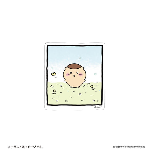 ちいかわ スマホに貼れるサイズのステッカー（ルンルンくりまんじゅう）