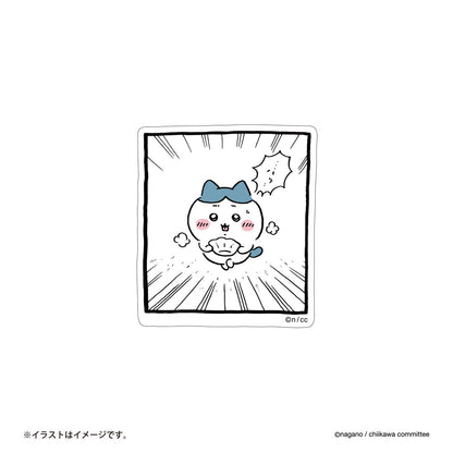 ちいかわ スマホに貼れるサイズのステッカー（走るハチワレ）