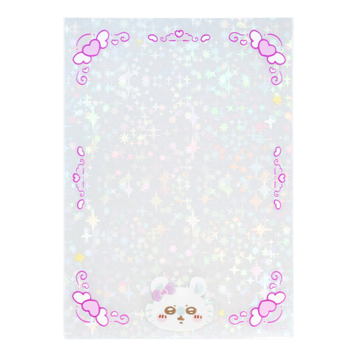 ちいかわ まじかるちいかわ ミニフォトが入るサイズのきらきらクリアスリーブ（亜種なモモンガ）