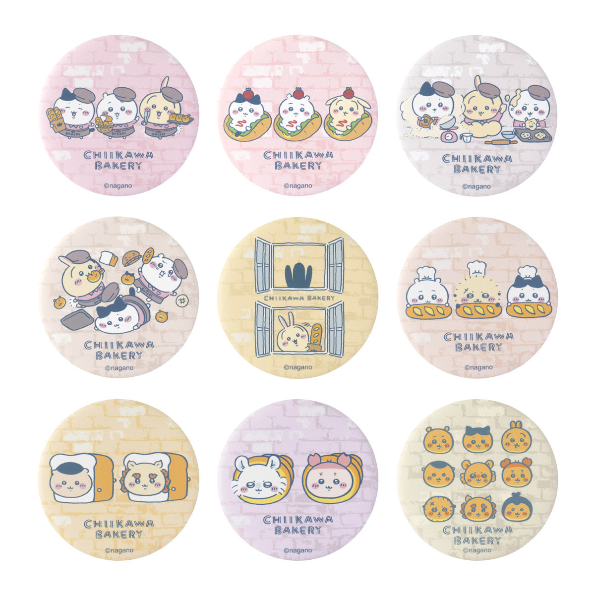 吉伊卡哇面包店 哑光徽章盲盒（共9种）