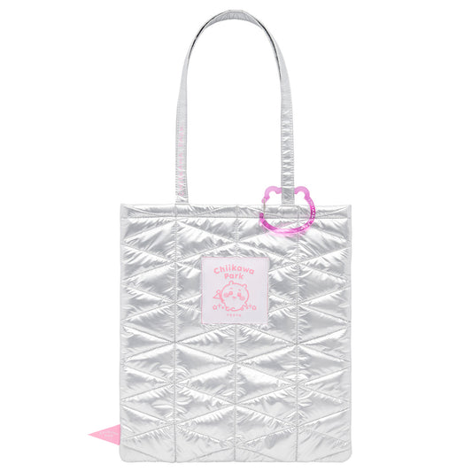 Chiikawa Park Quilted Tote Bag (Silver)