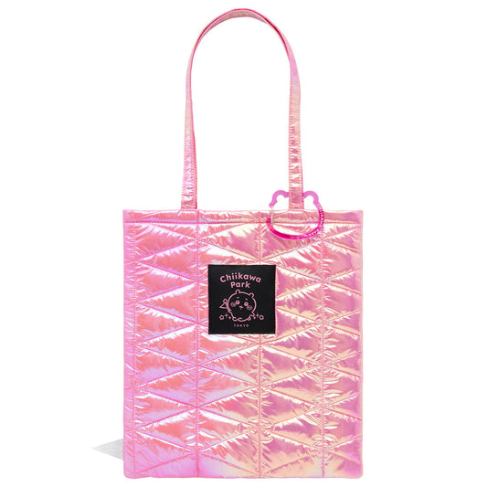 Chiikawa Park Quilted Tote Bag (Pink)