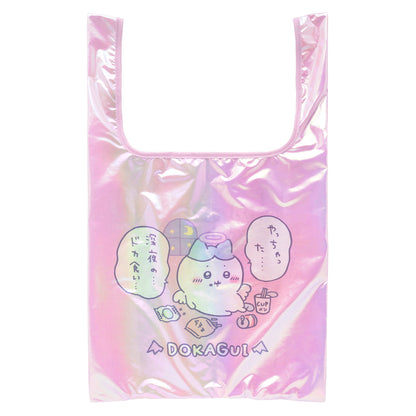 ちいかわ てんし♡あくま オーロラエコバッグ（やっちゃった深夜のドカ食い）