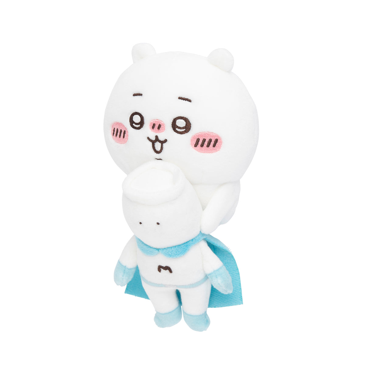 치이카와 데스크톱에서 지켜보는 인형 (무챠우만과 치이카와)