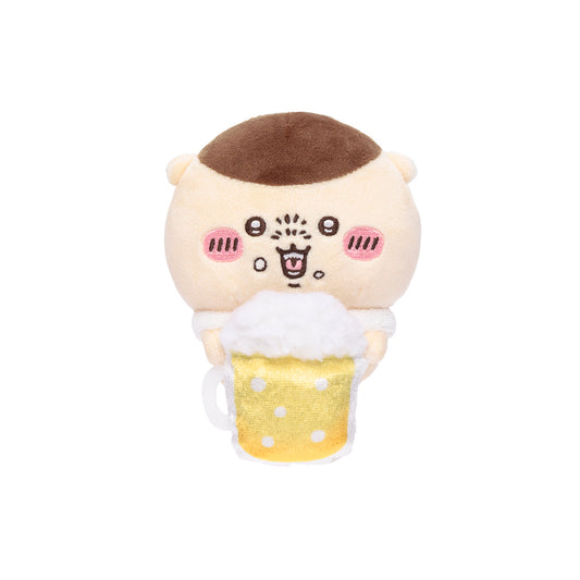 ちいかわ デスクトップから見守るひっかけぬいぐるみ（ビールを飲むくりまんじゅう）