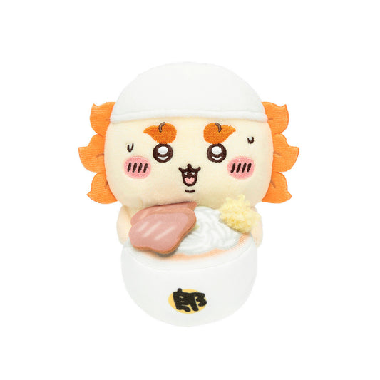 ちいかわ デスクトップから見守るひっかけぬいぐるみ（ラーメン持ちシーサー）