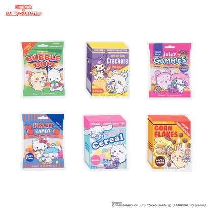 ちいかわ×サンリオキャラクターズ スーパーマーケットな箱付きフレークシール