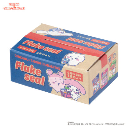 ちいかわ×サンリオキャラクターズ スーパーマーケットな箱付きフレークシール