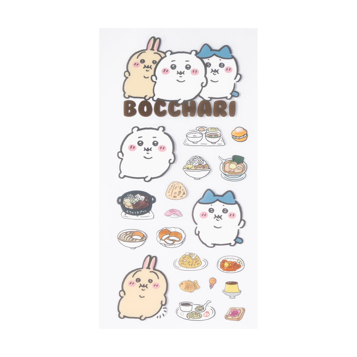 Chiikawa Bocchari Tabemono Clear Seal 