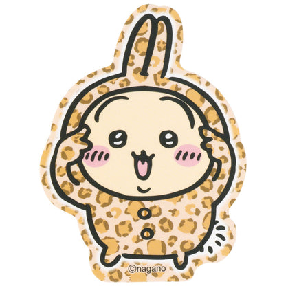 Chiikawa Leopard Print Phone-Sized Sticker (Usagi)