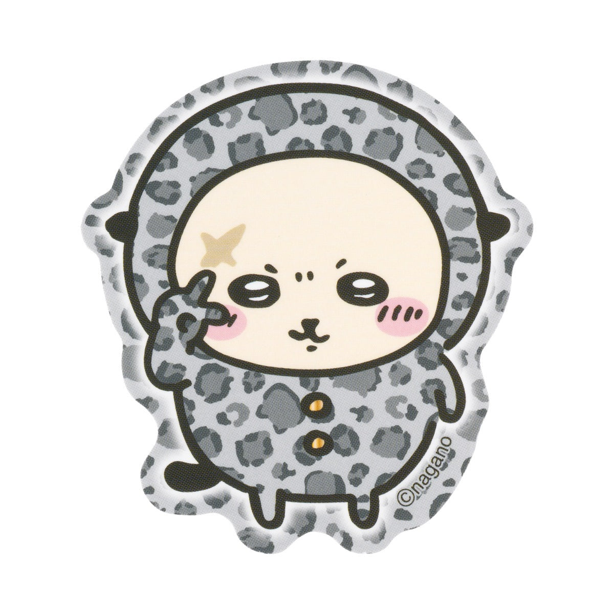 吉伊卡哇 豹纹手机贴纸 (海獭师傅)