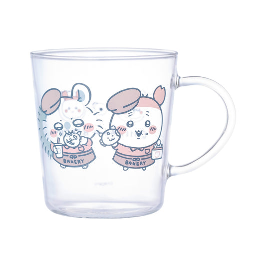 ちいかわ ちいかわベーカリー 耐熱ガラスマグカップ（モモンガと古本屋）