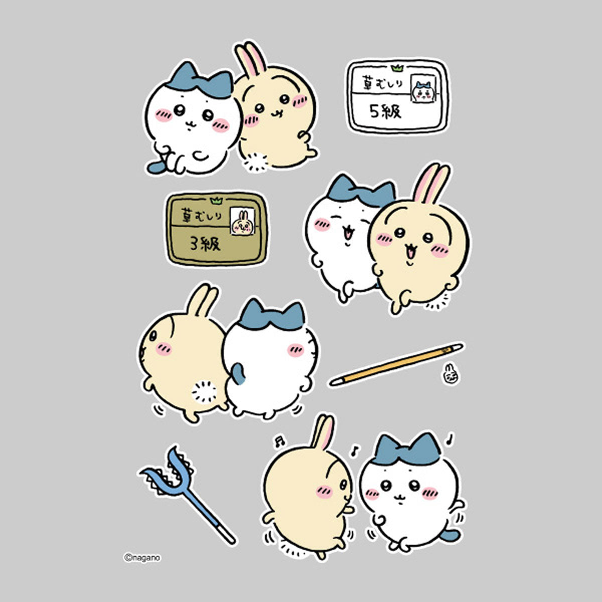 吉伊卡哇 Chara-Pita 烫印贴纸 ① 明信片尺寸4