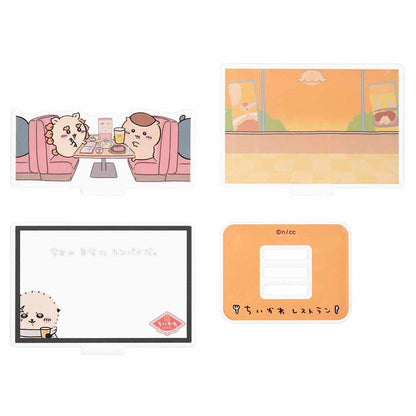 Chiikawa Chiikawa Restaurant Layer Acrylic Stand (Cheers to Myself Today)