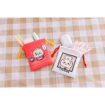 ちいかわ ちいかわレストラン 2個セットミニ巾着（やるかッ）