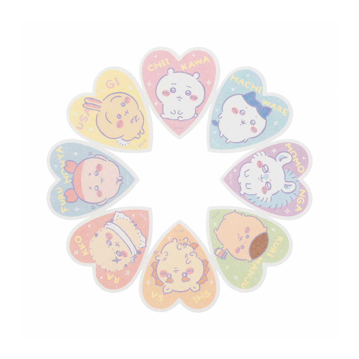 Chiikawa Tokyo Souvenir Dividable Sticker (Heart)