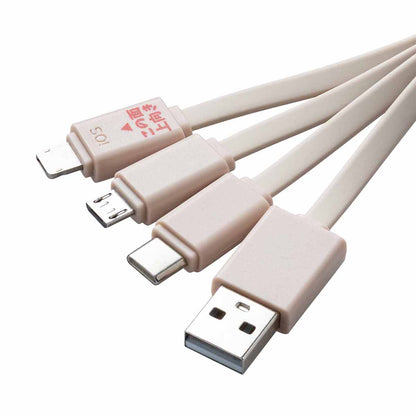 ちいかわ おかおマルチ充電ケーブル（ラッコ）