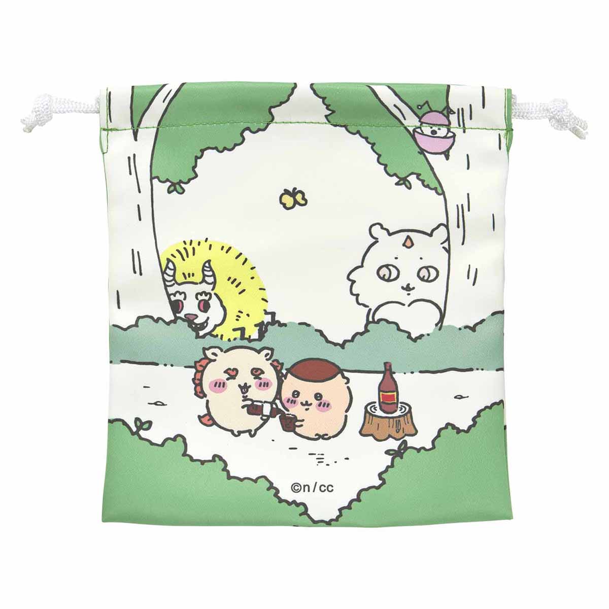 ちいかわ お出かけ楽しみ！な ほどよいサイズの巾着（まいにちお出かけ！！）
