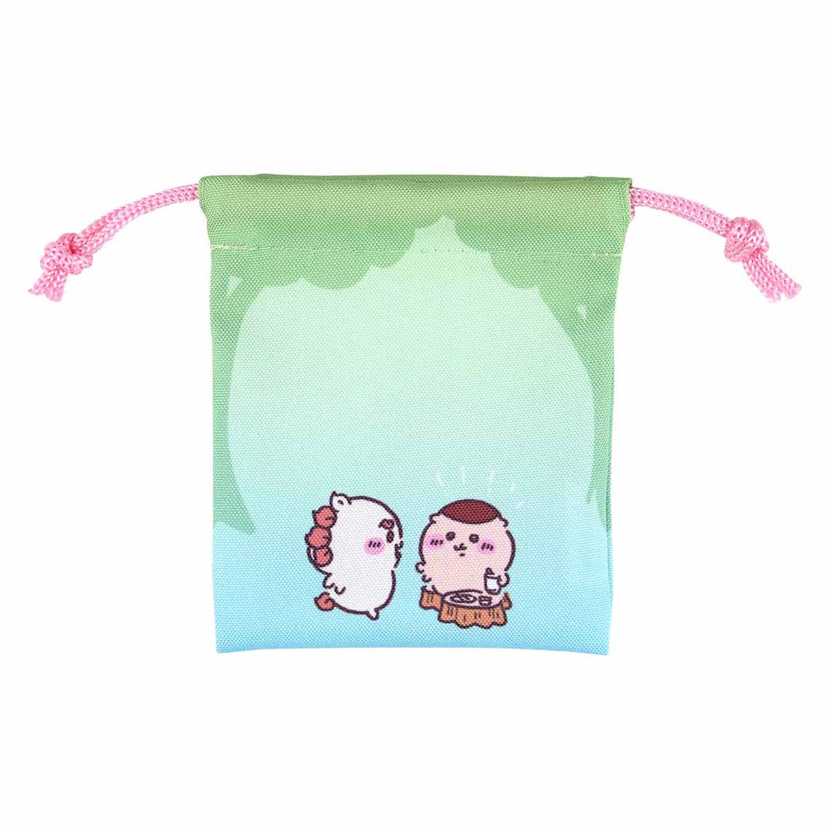 ちいかわ お出かけ楽しみ！な 小分けに便利な2個セットミニ巾着（うさぎとシーサー）