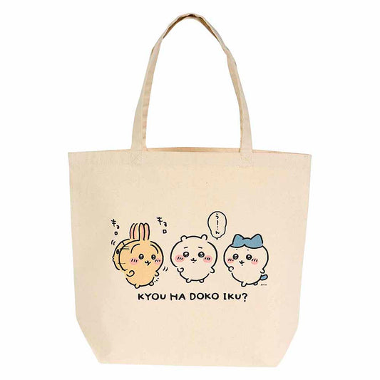 Chiikawa Excited to Go Out! Large Tote Bag